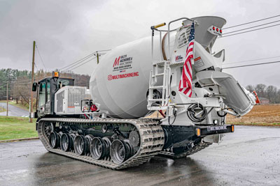 Concrete Chutes, Rubber Tracked Crawler Carriers