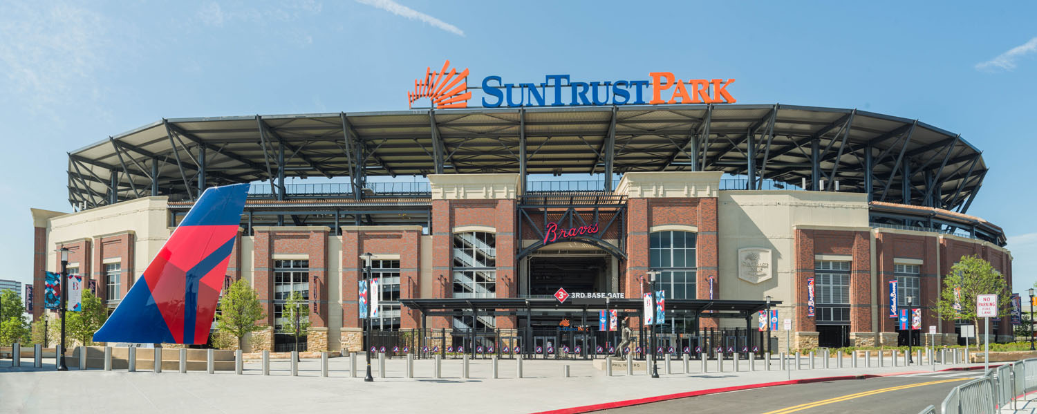 Gate Precast Truist Park Atlanta Braves Baseball Stadium Exterior