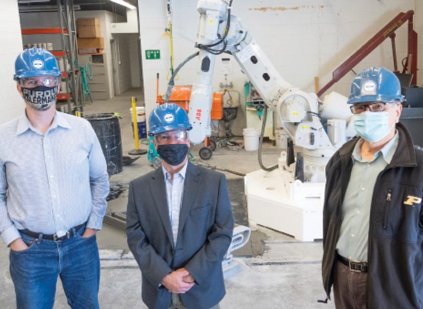 3D-printed concrete to help build offshore wind energy infrastructure -  Purdue University News