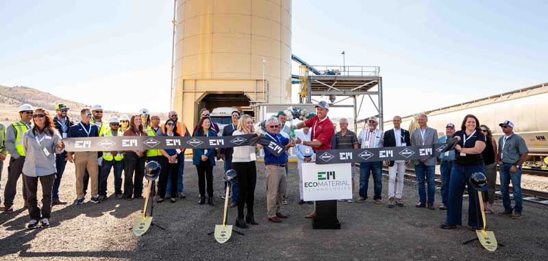 CEO Grant Quasha formally opens Eco Material's Pacific Northwest market gateway.